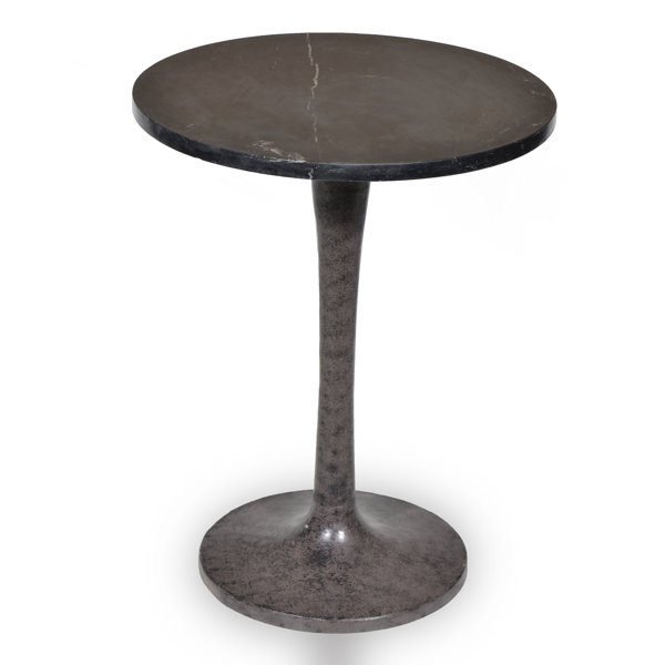 Latitude Run® Paragon Marble Top Pedestal End Table & Reviews Wayfair.ca